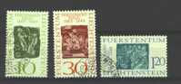 Liechtenstein  :  Yv  405-07  (o) - Used Stamps