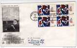 U.S.A: 1964  Fdc "art Abstrait  Stuart Davis" Avec Bloc De 4 Y&T N°775 - Lettres & Documents