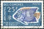 COMORES 1968 - Yv. 48 Obl.  Cote= 5,00 EUR - Poisson Pomacanthus Imperator ..Réf.AFA10386 - Gebraucht