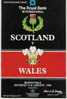 Programma Rugby Scotland - Wales Five Nations 1989 Murrayfield - Rugby