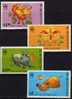 China New Year Of The Ox 1997 Hongkong 785/8 ** 4€ Chinesisches Neujahr Stickerei Embroidery Set From HONG KONG - Unused Stamps