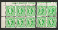 M492.-.GERMANY - BIZONE .-. 1945 .-. MI # : 3 .-. MNH .-. BLOCKS MARGIN COPIES - Mint