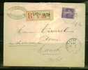 FRANCE 1913 N° 142 Obl. Seul S/Lettre Recommandée - Storia Postale