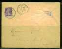 FRANCE 1910 N° 142 Obl. Seul S/Lettre Recommandée - Covers & Documents