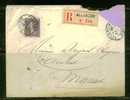 FRANCE 1911 N° 142 Obl. Seul S/Lettre Recommandée - Lettres & Documents