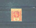 CEYLON - 1912  George V  9c  FU - Ceylon (...-1947)