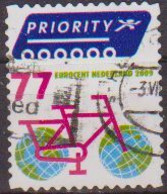 Holanda 2009 Sello º Prioritario Bicicleta Con Ruedas Del Mundo Michel 2633 Yvert 2561 Stamps Timbre Pays-Bas Briefmarke - Usati