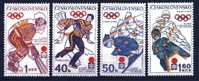 CZECHOSLOVAKIA 1972  Sapporo Games Cpl Set Yvert Cat N° 1894/97   Absolutely Perfect  MNH** - Hiver 1972: Sapporo