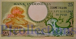 INDONESIA 25 RUPHIA 1959 PICK 67 UNC - Indonesia