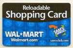 WALMART U.S.A.,  Reloadable Shopping Card, Carte Pour Collection - Gift And Loyalty Cards