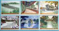 China 2008-10 Summer Palace (Yi He Yuan) Stamps Lake Bridge Architecture Boat - Wasser