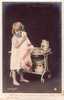 Cpa,1907,lot De 5 Cartes Postales,la Toilette De Bébé ,dont 1 En Double,rare, - Bébés