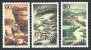 China 2001-8 Mount Wudang Stamps Mountain Rock Geology Temple Climate - Buddismo