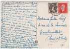 Timbres Yvert N° 670 , 693 (tarif à 2f50)  / Carte Du  24/6/46 De Strasbourg  , L´université, 2 Scans - Covers & Documents