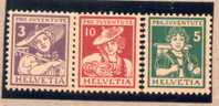 SUISSE : TP N° 151/153 * - Unused Stamps