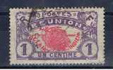 F+ Réunion 1907 Mi 56 Landkarte - Used Stamps