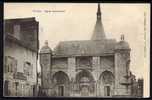 CPA  ANCIENNE- FRANCE- WASSY (52)- L'EGLISE "NOTRE-DAME" VUE DU COTÉ DES PORCHES- TRES GROS PLAN- LA FONTAINE - Wassy