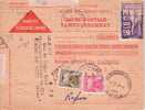 CONTRE REMBOURSEMENT- TAXE 20F+5F - 1859-1959 Storia Postale