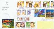 R+ Rußland 1998-2000 Mi 628 637-38 758-59 787 818 837-41 Brief - Storia Postale