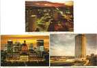 Chateau Lacombe Jasper Avenue Panorama View 3 Postcards - Edmonton