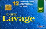 # Carte A Puce Portemonnaie Lavage Mobil 13 - Mobil/BP 12u So3  - Tres Bon Etat - - Lavage Auto