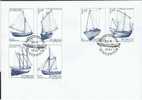 S Schweden 1981 Mi 1152-57 FDC Boote - Covers & Documents