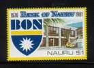 NAURU 1981 BANK OF NAURU NHM Cars Vehicles Transport - Nauru