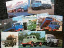 SERIE DA 8 CARTOLINE CAMION  BUSSING  Periodo 1947/1969 - Transporter & LKW