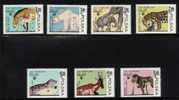 POLAND 1978 50th ANNIVERSARY OF WARSAW ZOO  Set Of 7 MNH Animals Horses Elephants Polar Bear Seals Monkey Antelope Deer - Unused Stamps