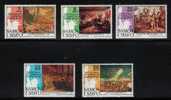 SAMOA 1976 US BICENTENNIAL SET OF 5 + MS NHM Horses Battle Ships Declaration Independence Boston Massacre Statue Liberty - Us Independence