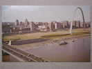 Poplar St. Bridge, Aerial Skyline, Brücke Bridge Pont - St Louis – Missouri