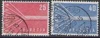 Schweiz  1957 Yv.  595-6   Mi. 646-7 Used - 1957