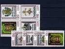 4-Blocks Historische Posthausschilder 1990 DDR 3306/9,VB+ER-VB ** 14€ Post Thurn/Taxis-Agentur Sheets Blocs Germany - Zusammendrucke