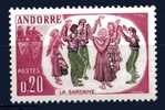 FRENCH ANDORRA 1963 Folklore   Yvert Cat N° 166  MNH ** Absolutely Perfect - Danse