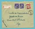 763+693 Op Brief Aangetekend Met Cirkelstempel AMAY  (VK) - 1948 Esportazione