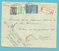 712+714+765 Op Brief  Aangetekend Met Cirkelstempel  GROBBENDONK  (VK) - 1948 Export