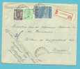 712+714+765 Op Brief  Aangetekend Met Cirkelstempel  GROBBENDONK  (VK) - 1948 Exportation