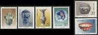 China 1991 T166 Porcelain Stamps Dragon Fish Carp Bird Flower Wine - Vins & Alcools