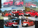 SERIE DA 8 CARTOLINE CAMION  POMPIERI Vigili Del Fuoco FIRE ENGINE KRUPP  Periodo 1949/1966 - Camions & Poids Lourds