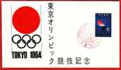 Lettre : Jeux Olympiques Tokyo 1964 / FDC - FDC