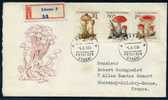 Tchécoslovaquie  N° 984 - 986 - 987 Sur Enveloppe 1er Jour . "Recom. Liberec 2" - Champignons (1 P16) - FDC