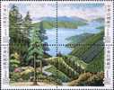 1984 Taiwan Forest Resources Stamps Fir Lake Camp Sport Flora Plant - Acqua