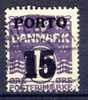 ##Denmark 1934. Porto. Michel 32. Cancelled(o) - Impuestos