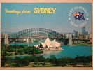 Sydney, Overlooking Farm Cove To The Sydney Opera House And Harbour Bridge, Brücke Bridge Pont - Sydney