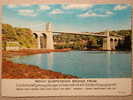 Menai Suspension Bridge, Brücke Bridge Pont - Anglesey
