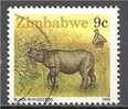 1 W Valeur Used, Oblitérée - ZIMBABWE - BLACK RHINOCEROS - N° 1219-35 - Rhinozerosse