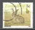1 W Valeur Used, Oblitérée - ZIMBABWE * 1990 - SCRUBE HARE - N° 1219-34 - Lapins
