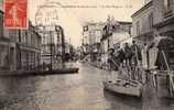 CHAMPIGNY LA RUE MIGNON INONDEE EN 1910  ET ANIMATION  CIRC 1914 EDIT EM / - Champigny