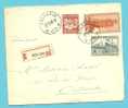 763+764+818 Op Brief Aangetekend Met Cirkelstempel SCLESSIN (VK) - 1948 Exportation