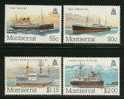 Montserrat     "Ships"     Set    SC# 539-42   MNH** - Montserrat